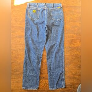 Wrangler FR Mens Blue Jeans size 40x34 Flame Resistant Work Denim Pants